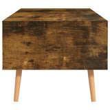 Tavolino Salotto Rovere Fumo 100x49,5x43 cm Legno truciolato