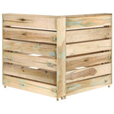 Set Salotto da Giardino 5 pz in Legno di Pino Impregnato Verde