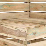Set Salotto da Giardino 5 pz in Legno di Pino Impregnato Verde