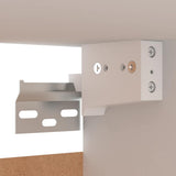 Mobile Porta TV Bianco 30,5x30x90 cm in Legno truciolato