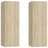 Mobili TV 2pz Rovere Sonoma 30,5x30x90 cm in Legno truciolato
