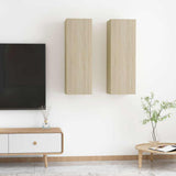 Mobili TV 2pz Rovere Sonoma 30,5x30x90 cm in Legno truciolato