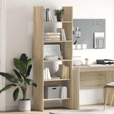 Libreria Rovere Sonoma 60x35x180 cm in Legno truciolato