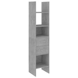 Libreria Grigio Cemento 40x35x180 cm in Legno truciolato