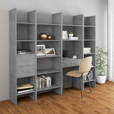 Libreria Grigio Cemento 40x35x180 cm in Legno truciolato