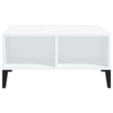 Tavolino da Salotto Bianco 60x60x30 cm in Legno truciolato