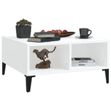 Tavolino da Salotto Bianco 60x60x30 cm in Legno truciolato