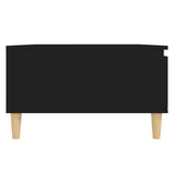 Tavolino da Salotto Nero 90x60x35 cm in Legno truciolato