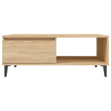 Tavolino da Salotto Rovere Sonoma 90x60x35 cm Legno truciolato