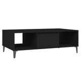Tavolino da Salotto Nero 103,5x60x35 cm in Legno truciolato