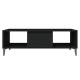 Tavolino da Salotto Nero 103,5x60x35 cm in Legno truciolato