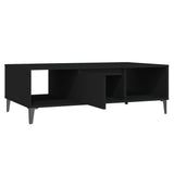 Tavolino da Salotto Nero 103,5x60x35 cm in Legno truciolato