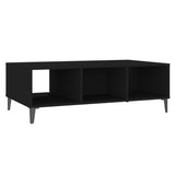 Tavolino da Salotto Nero 103,5x60x35 cm in Legno truciolato