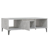 Tavolino Salotto Grigio Cemento 103,5x60x35cm Legno truciolato