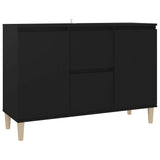 Credenza Nera 101x35x70 cm in Legno truciolato