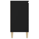 Credenza Nera 101x35x70 cm in Legno truciolato