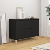 Credenza Nera 101x35x70 cm in Legno truciolato
