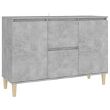 Credenza Grigio Cemento 101x35x70 cm in Legno truciolato