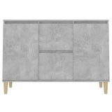 Credenza Grigio Cemento 101x35x70 cm in Legno truciolato