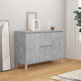 Credenza Grigio Cemento 101x35x70 cm in Legno truciolato