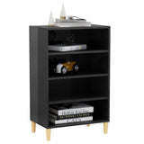 Credenza Grigio Lucido 57x35x90 cm in Legno truciolato