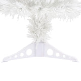 Albero Natale Preilluminato Bianco 64 cm in Fibra Ottica