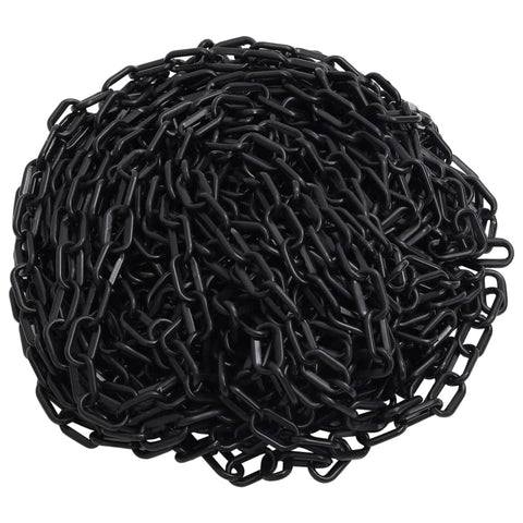 Catena Segnaletica Nera 100 m 6 mm in Plastica