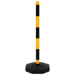 Set di Pali Stradali con Catena in Plastica di 10 m