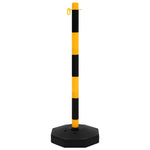 Set di Pali Stradali con Catena in Plastica di 10 m