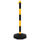 Set di Pali Stradali con Catena in Plastica di 10 m