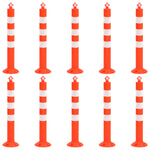 Dissuasori Traffico con Catena 10 pz 75 cm in PE