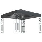 Gazebo con Stringa di Luci LED 3x3 m Antracite