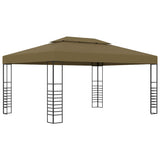 Gazebo con Luci LED a Stringa 3x4 m Grigio Talpa