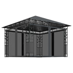 Gazebo con Zanzariera e Luci LED 3x3x2,73 m Antracite