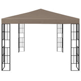 Gazebo con Luci a Stringa LED 4x3 m Grigio Talpa