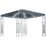 Gazebo con Stringa di Luci LED 300x300 cm Antracite