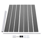 Set Pannello di Recinzione in WPC 699x146 cm Grigio