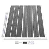 Set Pannello di Recinzione in WPC 699x146 cm Grigio