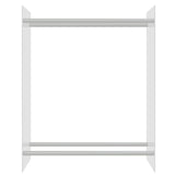 Porta Legna Trasparente 80x35x100 cm in Vetro Temperato