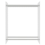 Porta Legna Trasparente 80x35x100 cm in Vetro Temperato