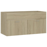 Mobile Bagno con Lavabo Integrato Rovere Sonoma in Truciolato