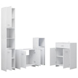 Set Mobili da Bagno 4 pz Bianco
