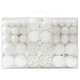 Set Palline di Natale 100 pz Bianco