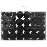 Set Palline di Natale 100 pz Nero
