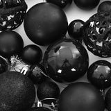 Set Palline di Natale 100 pz Nero
