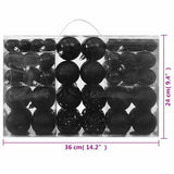 Set Palline di Natale 100 pz Nero