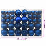 Set Palline di Natale 100 pz Blu