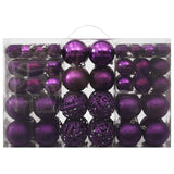 Set Palline di Natale 100 pz Viola