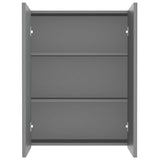 Armadietto a Specchio per Bagno 60x15x75 cm MDF Antracite