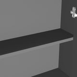 Armadietto a Specchio per Bagno 60x15x75 cm MDF Antracite